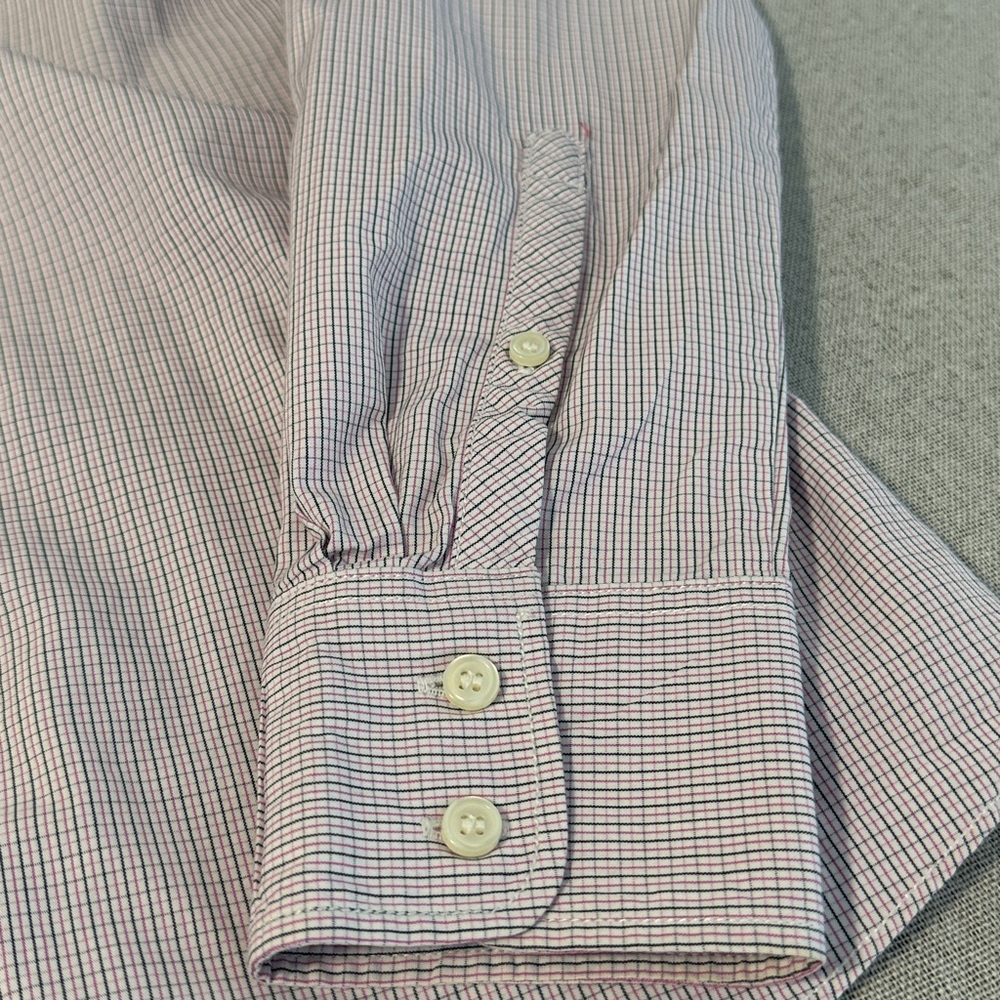J. Crew Haberdashery Pink Button down Checkered Cotton Shirt SZS. Long sleeve. - Picture 11 of 14